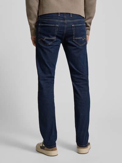 MAC Slim Fit Jeans im 5-Pocket-Design Modell 'Arne' Blau 5