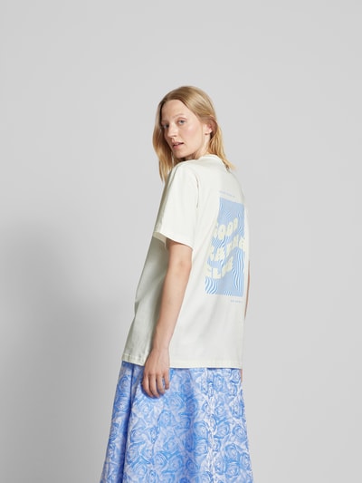 OH APRIL Oversized T-Shirt mit Statement-Print Offwhite 5