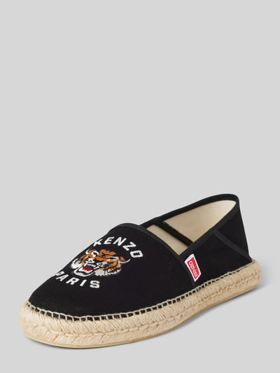 Kenzo Slipper mit Label-Stitching Black 2