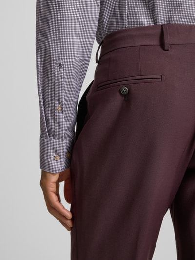 SEIDENSTICKER Slim fit zakelijk overhemd van katoen met kentkraag Zand - 3