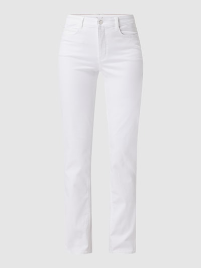 MAC Straight leg jeans met stretch, model 'Dream'  Wit - 2