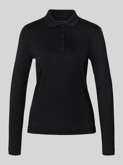 Christian Berg Woman Regular fit poloshirt met knoopsluiting Zwart - 2
