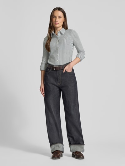 Tommy Hilfiger Slim Fit overhemdblouse van katoenmix Wit - 1