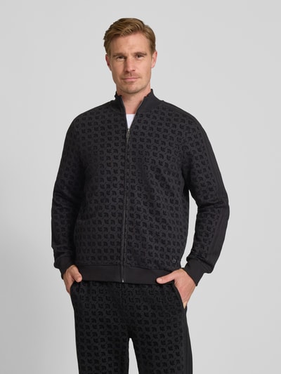 JOOP! Collection Sweatjacke mit Label-Detail und Stehkragen Black 4