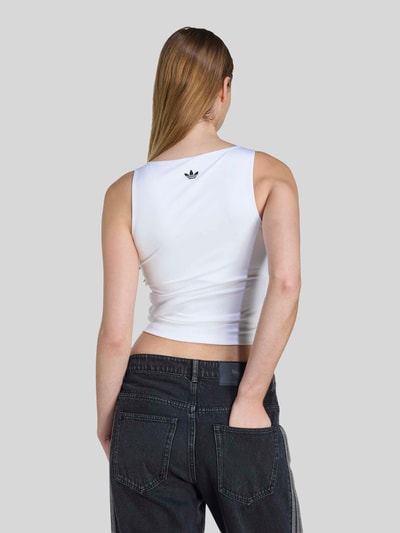 adidas Originals Slim Fit Top mit DFB Logo-Detail Weiss 5