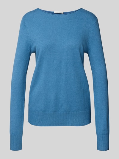 Christian Berg Woman Strickpullover mit U-Boot-Ausschnitt Rauchblau Melange 2