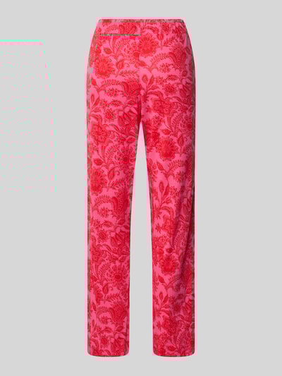 Christian Berg Woman Relaxed Fit Pyjama-Hose mit floralem Allover-Print Pink 3