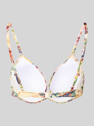 Produktfoto, Bikini-Oberteil im Allover-Look Modell 'TREASURED TROVE' von WATERCULT aus Material-Mix mit Stretch-Anteil in bunter Farbgebung, körpernahe Passform, glatte Textur.