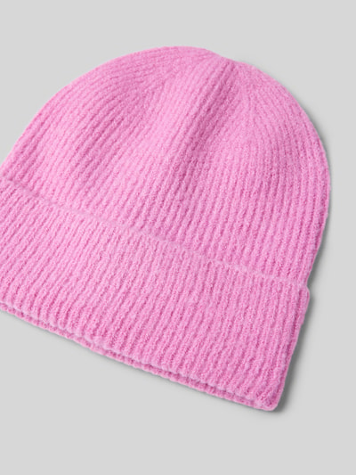 ICHI Beanie mit Strukturmuster Modell 'IAIVO' Pink 2