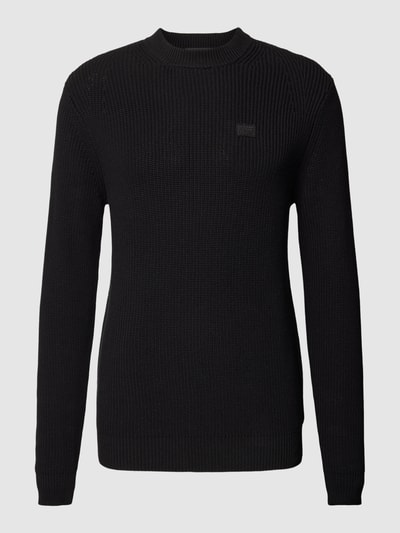 G-Star RAW Strickpullover mit Label-Patch Black 2