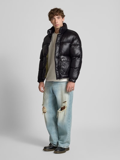 Jack & Jones Kurtka pikowana o kroju regular fit z kieszeniami z patką model ‘YORK’ Czarny 1