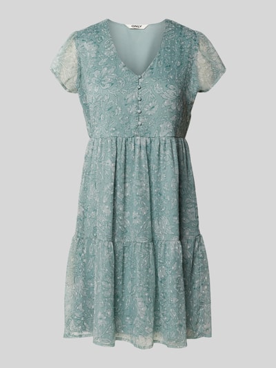 Only Regular Fit Chiffonkleid mit floralem Muster Modell 'AIDA ELISA LIFE' Schilf 2