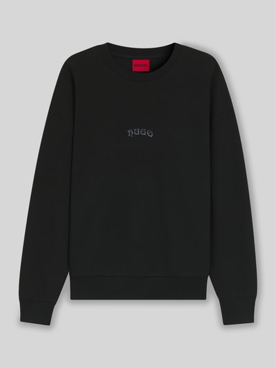 HUGO Oversized Sweatshirt aus Baumwoll-Mix Modell 'DADSINO' Black 2