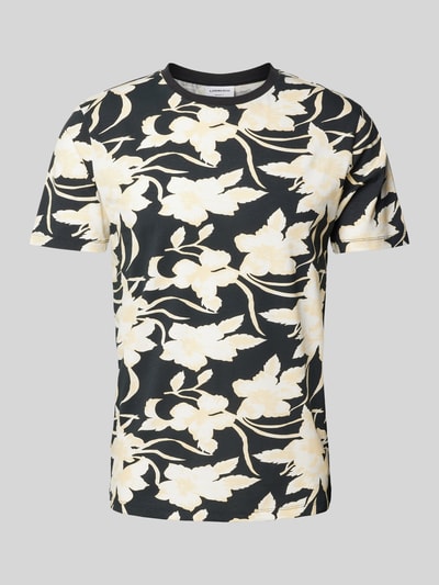 Lindbergh T-Shirt mit Allover-Muster Modell 'desert flower' Black 2