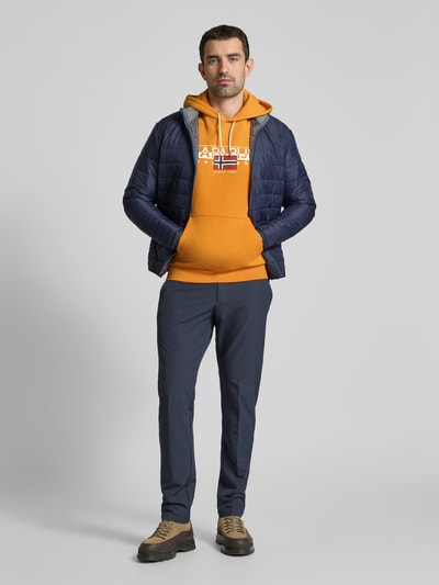 Napapijri Hoodie mit Label-Print Modell 'AYLMER' Orange 1