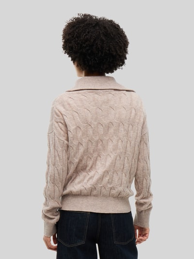 Tommy Hilfiger Relaxed Fit Troyer aus reiner Wolle Sand 5