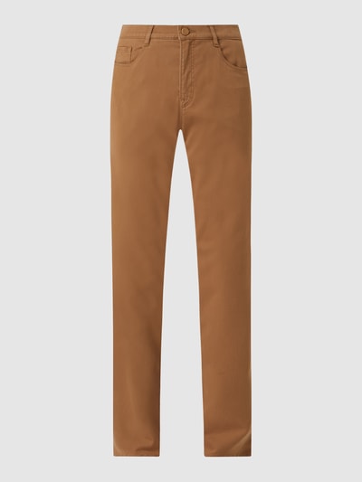 Brax Feminine fit broek van lyocellmix, model 'Carola' Cognac - 2