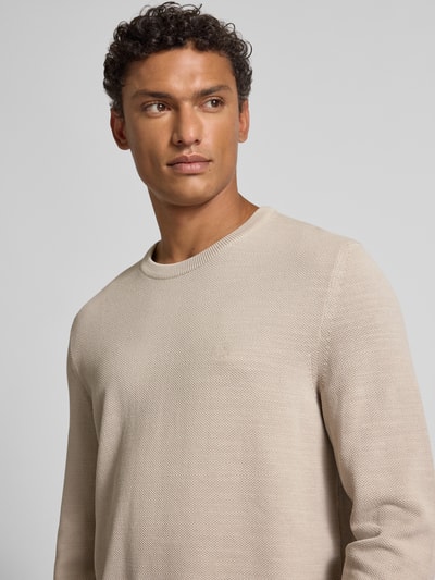 Marc O'Polo Regular Fit Strickpullover aus reiner Baumwolle Hellgrau 3