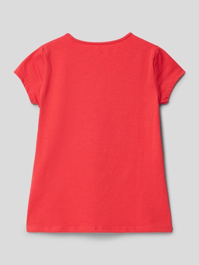 Pepe Jeans T-Shirt mit Label-Detail Modell 'HANA' Rot 3