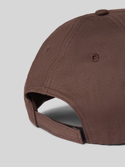 Produktfoto, Cap aus reiner Baumwolle Modell 'Derrel-PL' von BOSS in Braun, sichtbare strukturierte Textur, Herren Cap von BOSS