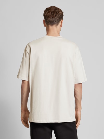 Pegador Oversized T-Shirt mit Label-Print Modell 'LOGO' Hellgrau 5