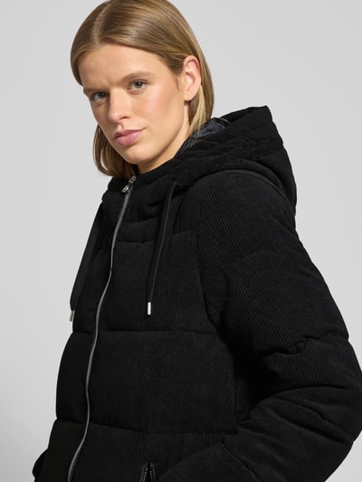 Only Płaszcz pikowany o kroju regular fit ze sztruksu model ‘DOLLY’ Czarny 3