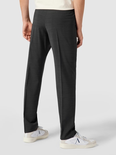 Strellson Slim fit pantalon met persplooien, model 'Flex Cross' Antraciet - 5