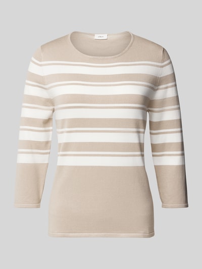 s.Oliver BLACK LABEL Pullover mit 3/4-Arm Sand 2