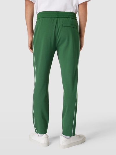 BOSS Sweatpants met contrastpaspels, model 'Lamont' Groen - 5