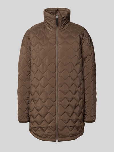 Didriksons Parka z pikowaniem i stójką model 'NIMA' Średniobrązowy 1