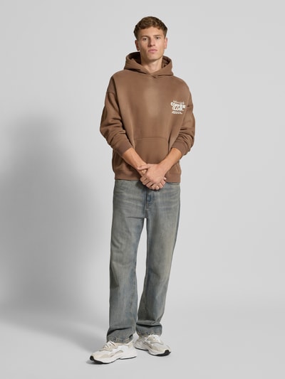 ANOTHER COTTON LAB Hoodie mit Kapuze Mittelbraun 1