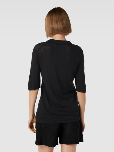 Calvin Klein Womenswear Strickbluse mit Polokragen Modell 'POLO' Black 5