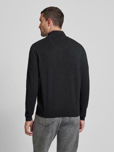 Fynch-Hatton Gebreide pullover met schipperskraag Antraciet - 5