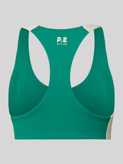P.E Nation Slim Fit Sport BH mit Logo-Detail Gruen 3
