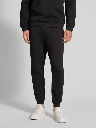 EA7 Emporio Armani Sweatbroek met elastische band Zwart - 4