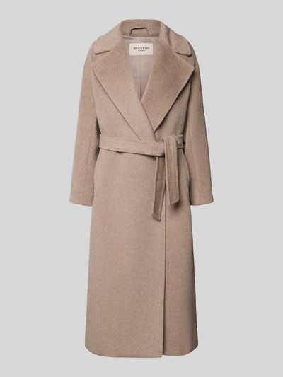 Weekend Max Mara Teddymantel aus Wollmix Taupe 1