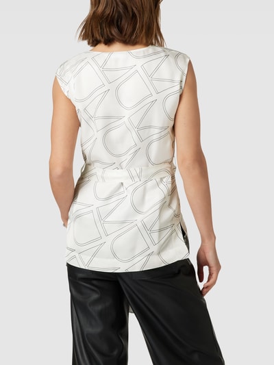 Calvin Klein Womenswear Top met all-over motief Wit - 5