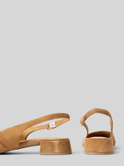 Produktfoto, Slingbacks aus Leder-Mix von Tamaris, dwukolorowy, nosek buta spiczasty, obcas słupek, sprzączka, podeszwa z fakturą