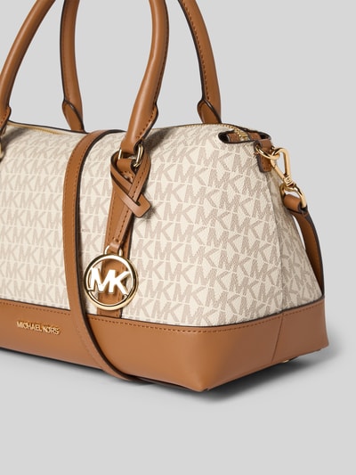 Produktfoto, Handtasche mit Logo-Muster Modell 'ANDIE MD' von MICHAEL Michael Kors, logomotief, labelapplicatie, draagband, schouderband, hoofdvak met ritssluiting, breedte 30 cm, lengte 20 cm, diepte 16 cm, schouderband 118 cm