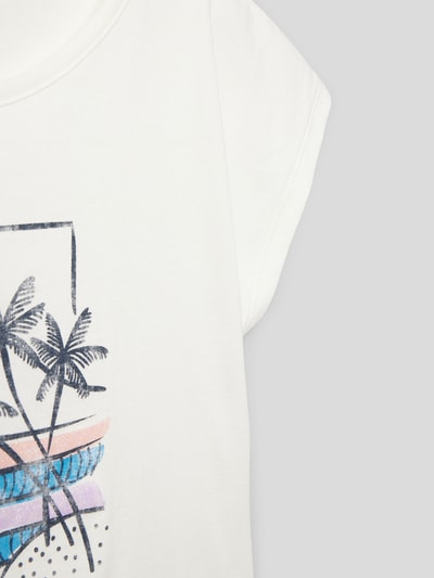 Roxy T-Shirt mit Label-Print Modell 'PURA PLAYA' Weiss 2