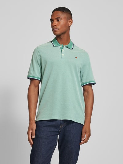 Jack & Jones Premium Regular Fit Poloshirt mit Logo-Stitching Modell 'BLUWIN' Dunkelgruen 4