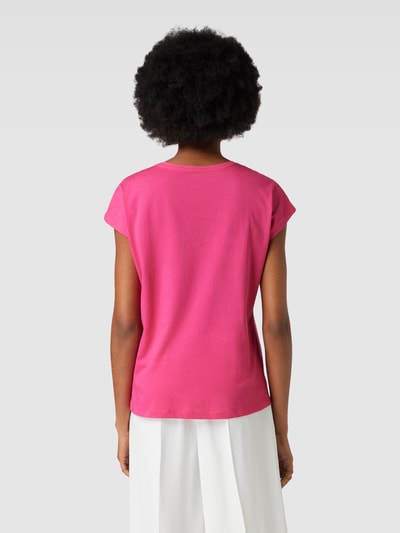 Montego T-Shirt mit Kappärmeln Metallic Rosa 5