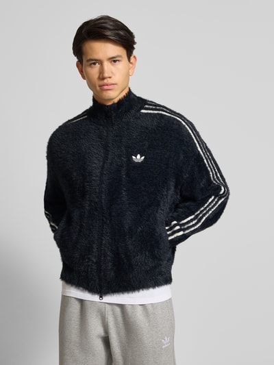 adidas Originals Regular Fit Sweatjacke aus Kunstfell Modell 'Classic' Black 4