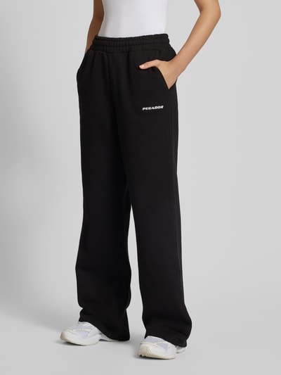 Pegador Wide Fit Sweatpants mit Logo-Stitching Modell 'Anni' Black 4