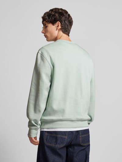 CHAMPION Sweatshirt mit Label-Stitching Hellblau 5