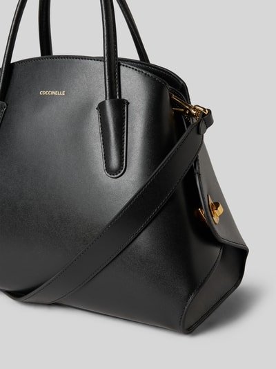 Coccinelle Torebka z Detal z logo Model 'TYLDE' Czarny 3