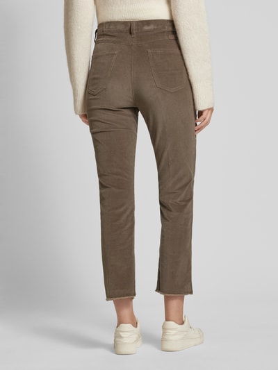 Raphaela By Brax Super slim fit corduroy broek, model 'LAURA' Taupe - 5