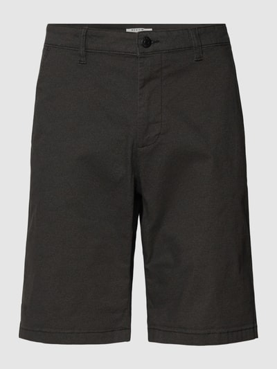 REVIEW Chino-Shorts mit französischen Eingrifftaschen Black 2