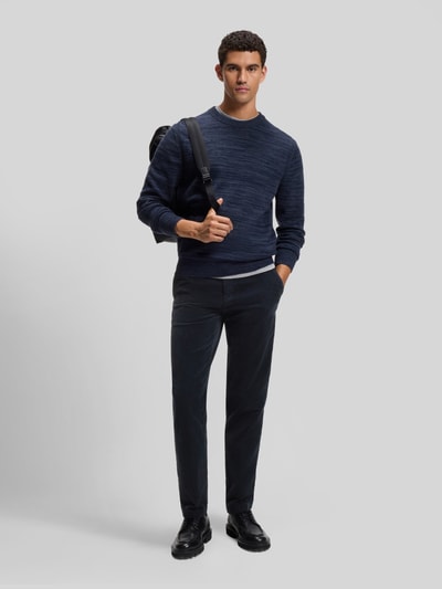 BOSS Orange Tapered Fit Chino aus Baumwoll-Mix Marine 1
