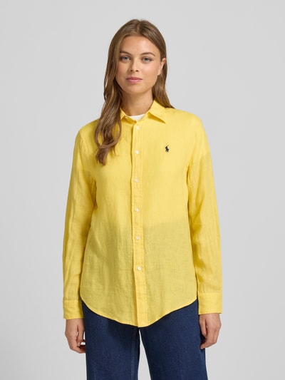 Polo Ralph Lauren Overhemdblouse met knoopsluiting Geel - 4